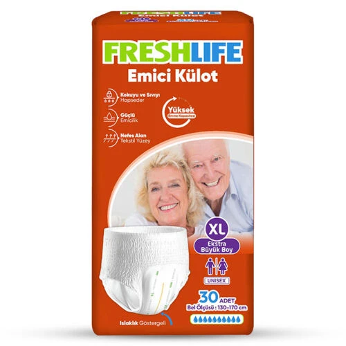 FreshLife Emici Külot Hasta Bezi XL Ekstra Büyük (30 Adet) ürün görseli 1