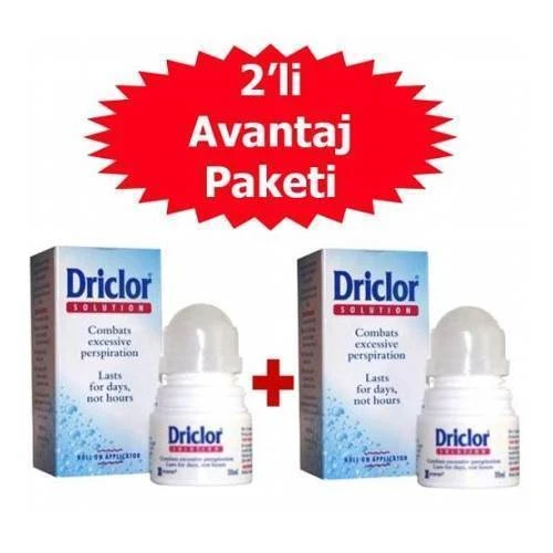 Driclor Roll On 20 ML 2 li Paket ürün görseli 1
