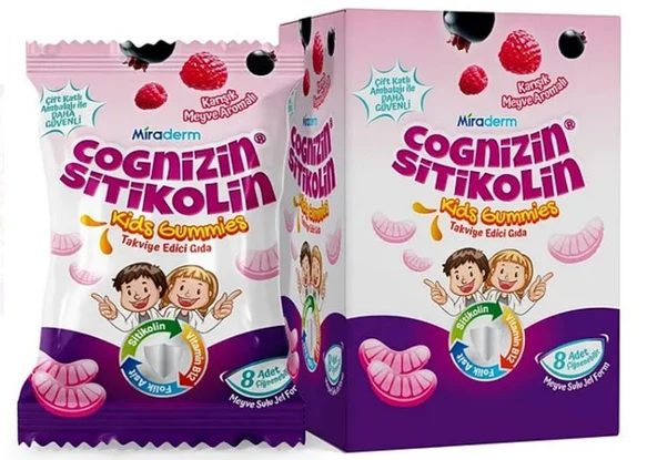 Miraderm Sitikolin Cognizin Gummies 64 Jel ürün görseli 1