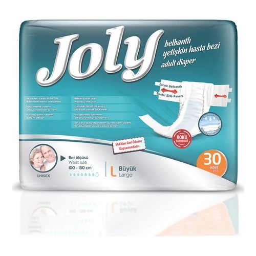 Joly Belbantlı Yetişkin Hasta Bezi Large 30 Adet ürün görseli 1