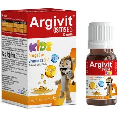 Argivit Ostosse3 KIDS Damla 10ml ürün görseli 1