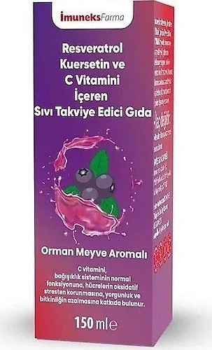 İmuneks Resveratrol Şurup 150 ml ürün görseli 1