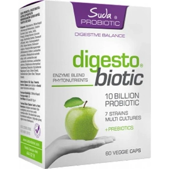 Suda Vitamin Probiotic Digesto Biotic 60 Kapsül ürün görseli 1