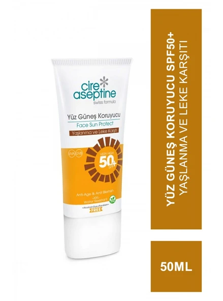 Cire Aseptine Yüz Güneş Koruyucu Spf50+ Yaşlanma ve Leke Karşıtı 50 ml ürün görseli 1