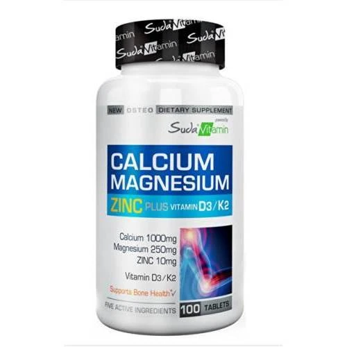 Suda Vitamin Calcium Magnesium Zinc K2 D3 100 Tablet ürün görseli 1