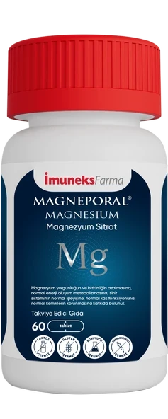 İmuneks Farma Magneporal Magnesium Sitrat 60 Tablet ürün görseli 1
