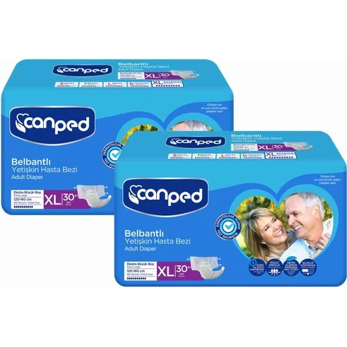 Canped Belbantlı Tekstil Yüzeyli Hasta Bezi Extra Large 30lu -2 adet ürün görseli 1
