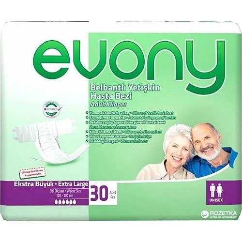 Evony Belbantlı Hasta Bezi 30lu XLarge - 2 Adet ürün görseli 1