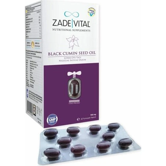 Zadevital Çörek Otu Yağı 900 Mg 60 Kapsül ürün görseli 1