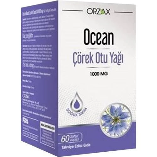 Ocean Çörek Otu Yağı 1000 mg 60 Kapsül ürün görseli 1