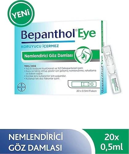 Bepanthol Eye Göz Damlası 0,5 ml 20 Flakon ürün görseli 1