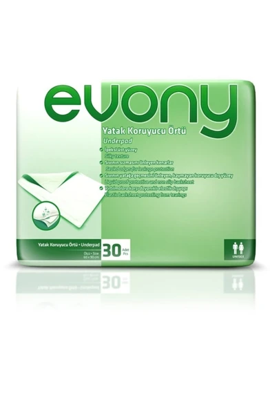 Evony Yatak Koruyucu 30 Lu 60*90 ürün görseli 1