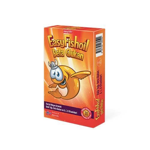 EasyFishoil Beta Glukan Çiğnenebilir 30 Jel Form ürün görseli 1