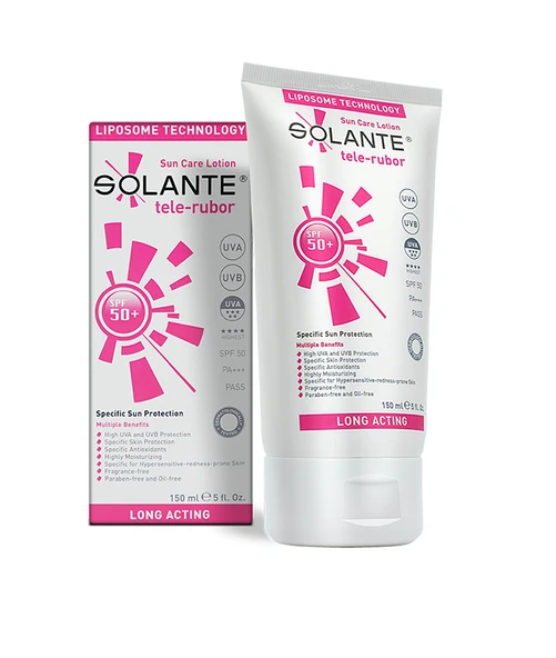 Solante Tele-Rubor SPF 50+ Güneş Koruyucu Losyon 150 ml ürün görseli 1