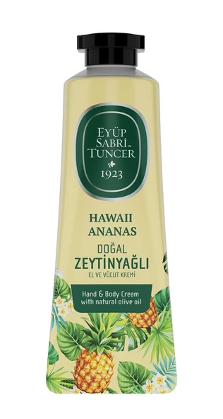 Eyüp Sabri Tuncer Hawaii Ananas Doğal Zeytinyağlı El ve Vücut Kremi 50 ml ürün görseli 1