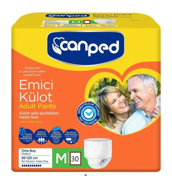 Canped Emici Külot Hasta Bezi Orta 30 Adet ürün görseli 1