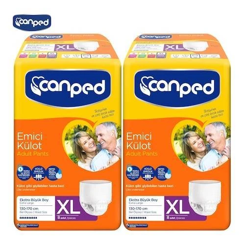 Canped Emici Külot Hasta Bezi XL ( Extra Large ) 30 Adet 2li ürün görseli 1