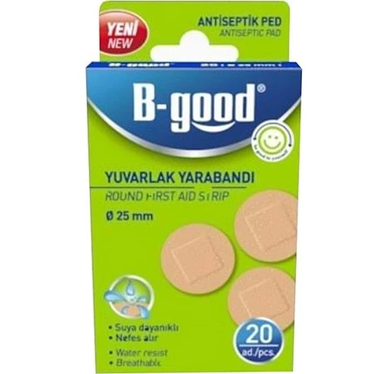 B-Good Yuvarlak Yara Bandı 20li ürün görseli 1
