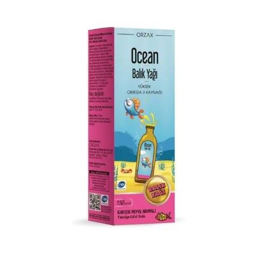 Orzax Ocean Omega3 Şurup 150 ml - Karışık Meyve Aromalı ürün görseli 1