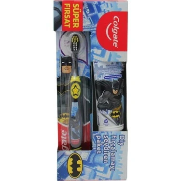 Colgate Çocuk Diş Macunu 75 ml + Diş Fırçası Batman ürün görseli 1