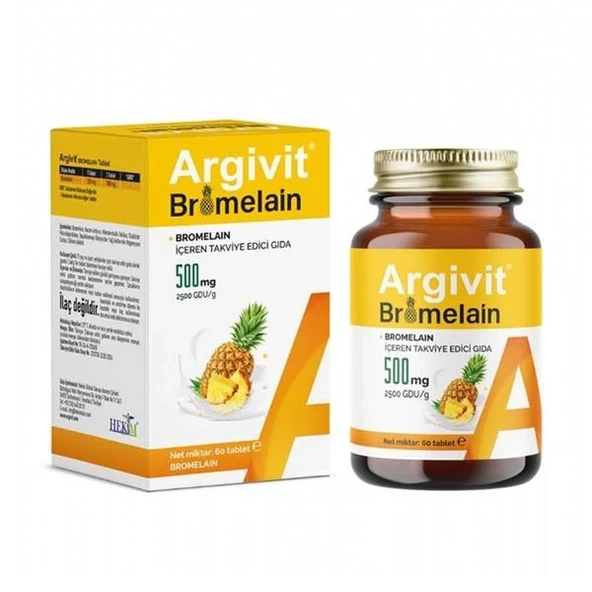 Argivit Bromelain 60 Tablet ürün görseli 1