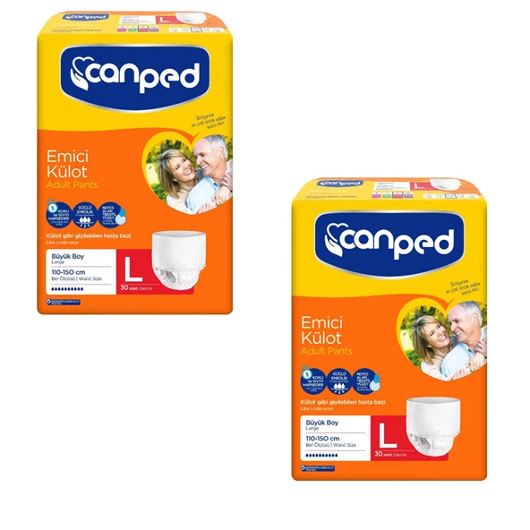 Canped Emici Külot Hasta Bezi Büyük (Large)2x30lu ürün görseli 1
