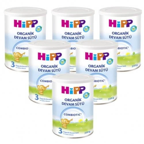 Hipp 3 Organik Combiotic Bebek Sütü 350 Gram 6 Adet ürün görseli 1