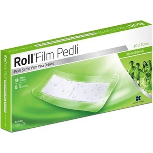 Roll Film Pedli 10X20 cm Steril Pedli Yara Örtüsü 1 Adet ürün görseli 1