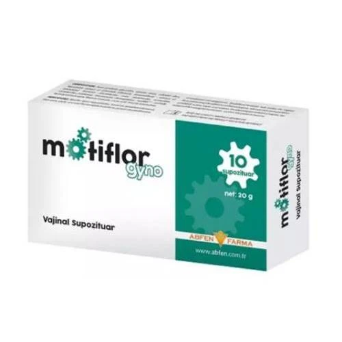 Abfen Farma Motiflor Gyno Vajİnal Supozituar 10 tablet ürün görseli 1