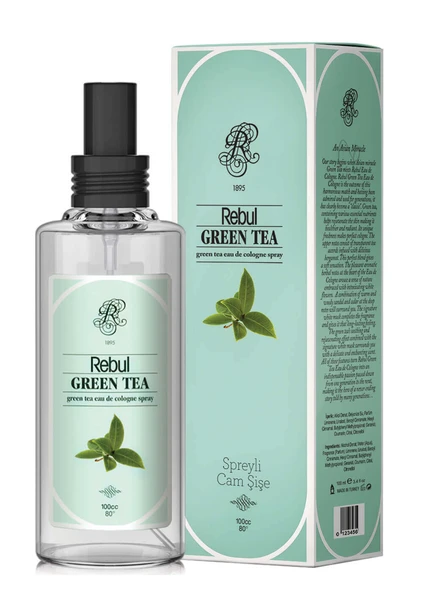 Rebul Green Tea Kolonyası Sprey Cam 100 Ml ürün görseli 1