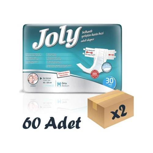 Joly Belbantlı Yetişkin Hasta Bezi Medium 30 Adet-2 Adet ürün görseli 1