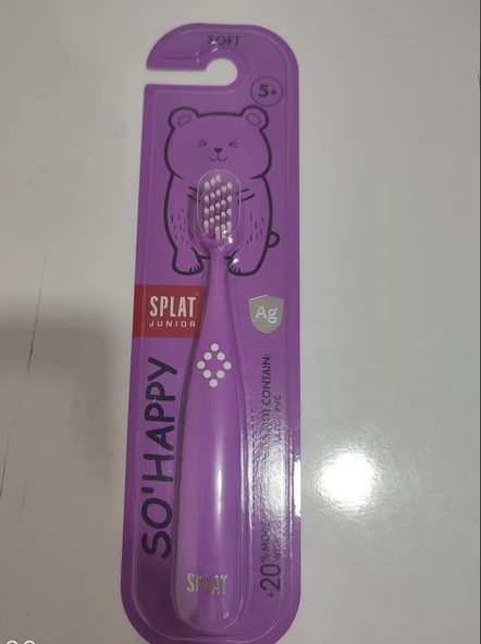 Splat Junior So Happy 4 Yaş+ Soft Diş Fırçası -Mor ürün görseli 1