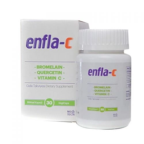 Meditech Enfla-C Takviye Edici Gıda 30 Bitkisel Kapsül ürün görseli 1