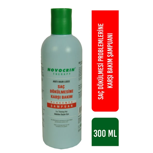 Novocrin Placenta Şampuan Dökülen saçlara 300ml ürün görseli 1