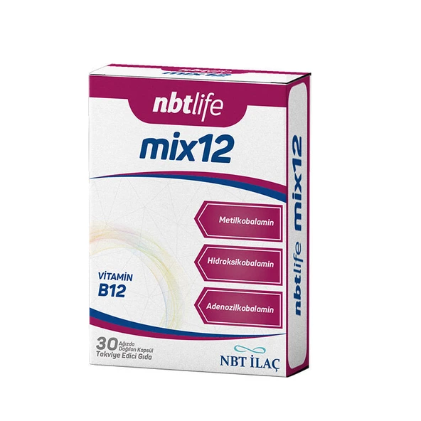 NBT Life Mix Vitamin B12 30 Kapsül ürün görseli 1