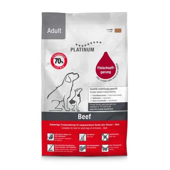 Platinum Sığır Etli Yetişkin Köpek Maması 1.5 Kg ürün görseli 1