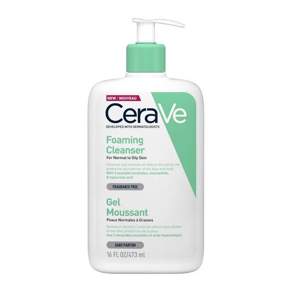 CeraVe Foaming Cleanser Köpüren Temizleyici 473ml ürün görseli 1
