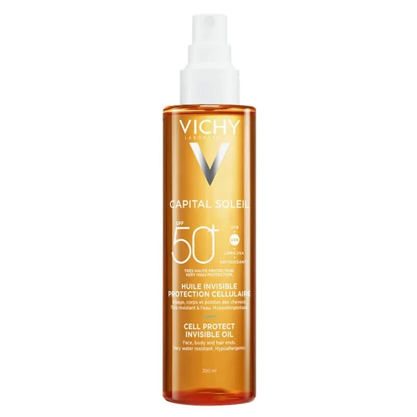 Vichy Capital Soleil Cell Protect Oil Spf 50 200 ml ürün görseli 1