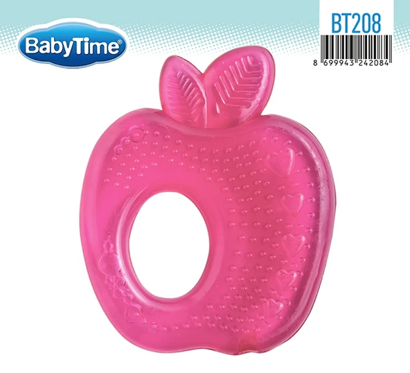 Babytime BT208 Elma Sulu Diş Kaşıyıcı-Pembe ürün görseli 1