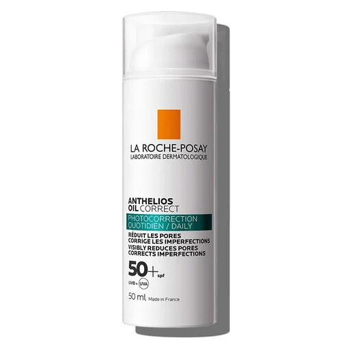La Roche Posay Anthelios Oil Correct Yağlı ve Düzensiz Ciltler için Yüz Güneş Kremi 50 ml ürün görseli 1