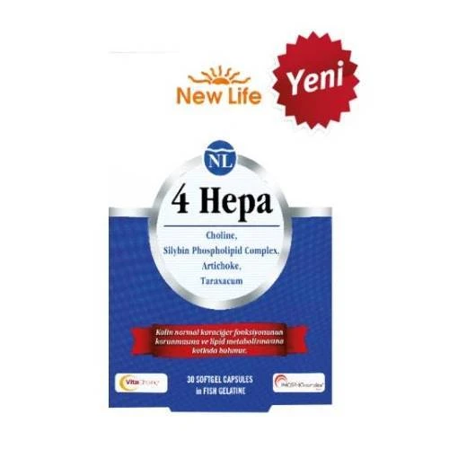 New Life 4 HEPA Takviye Edici Gıda 30 Kapsül ürün görseli 1