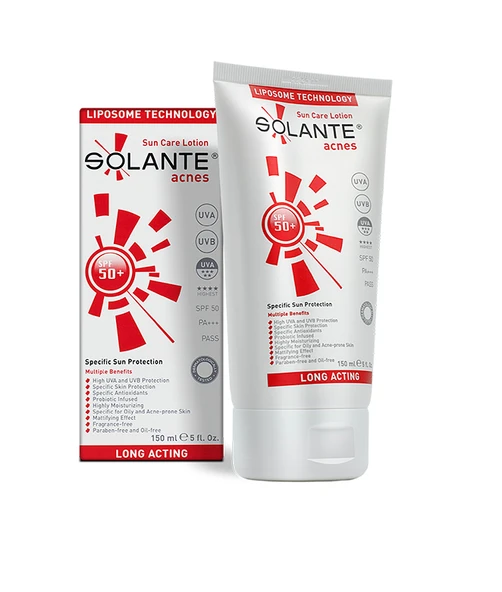 Solante Acnes Lotion Spf 50 150 ml Akne ve Sivilce ürün görseli 1