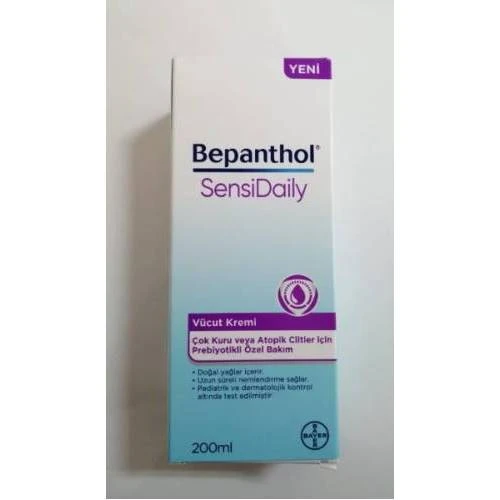 Bepanthol SensiDaily Vücut Kremi 200 ml ürün görseli 1