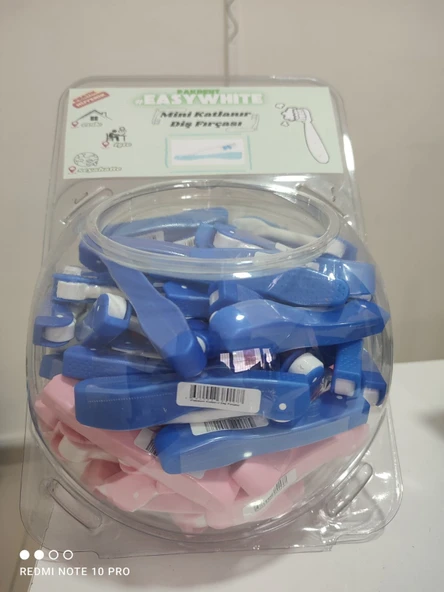 Pakdent Easy White Katlanır Diş Fırçası 90'lı Kavanoz ürün görseli 1