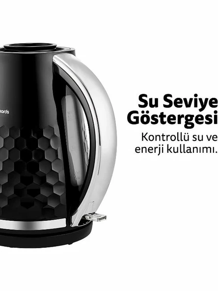 Morphy Richards Hive 1,5 Lt. Siyah Kettle - Resim 7