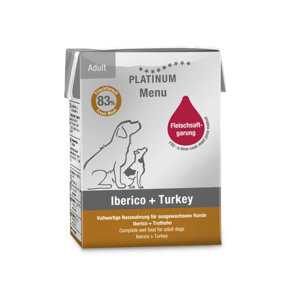Platinum Iberico ve Hindili Köpek Yaş Maması 185 Gr ürün görseli 1