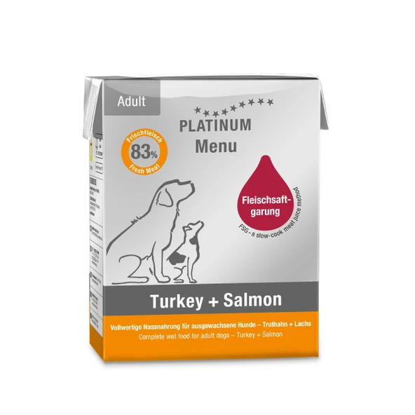 Platinum Hindili ve Somonlu Köpek Yaş Maması 375 Gr ürün görseli 1