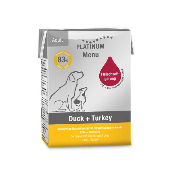 Platinum Ördekli ve Hindili Köpek Yaş Maması 185 Gr ürün görseli 1