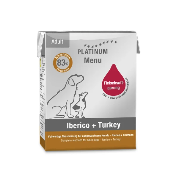 Platinum Iberico ve Hindili Köpek Yaş Maması 375 Gr ürün görseli 1