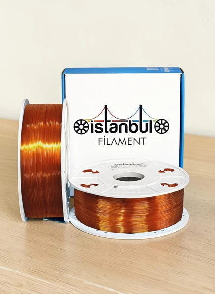 İstanbul Filament  3d Baskı Petg Filament Turuncu 1 Kg 1,75mm 0,05 Mm Bambu Lab Uyumlu 1.75mm ürün görseli 1